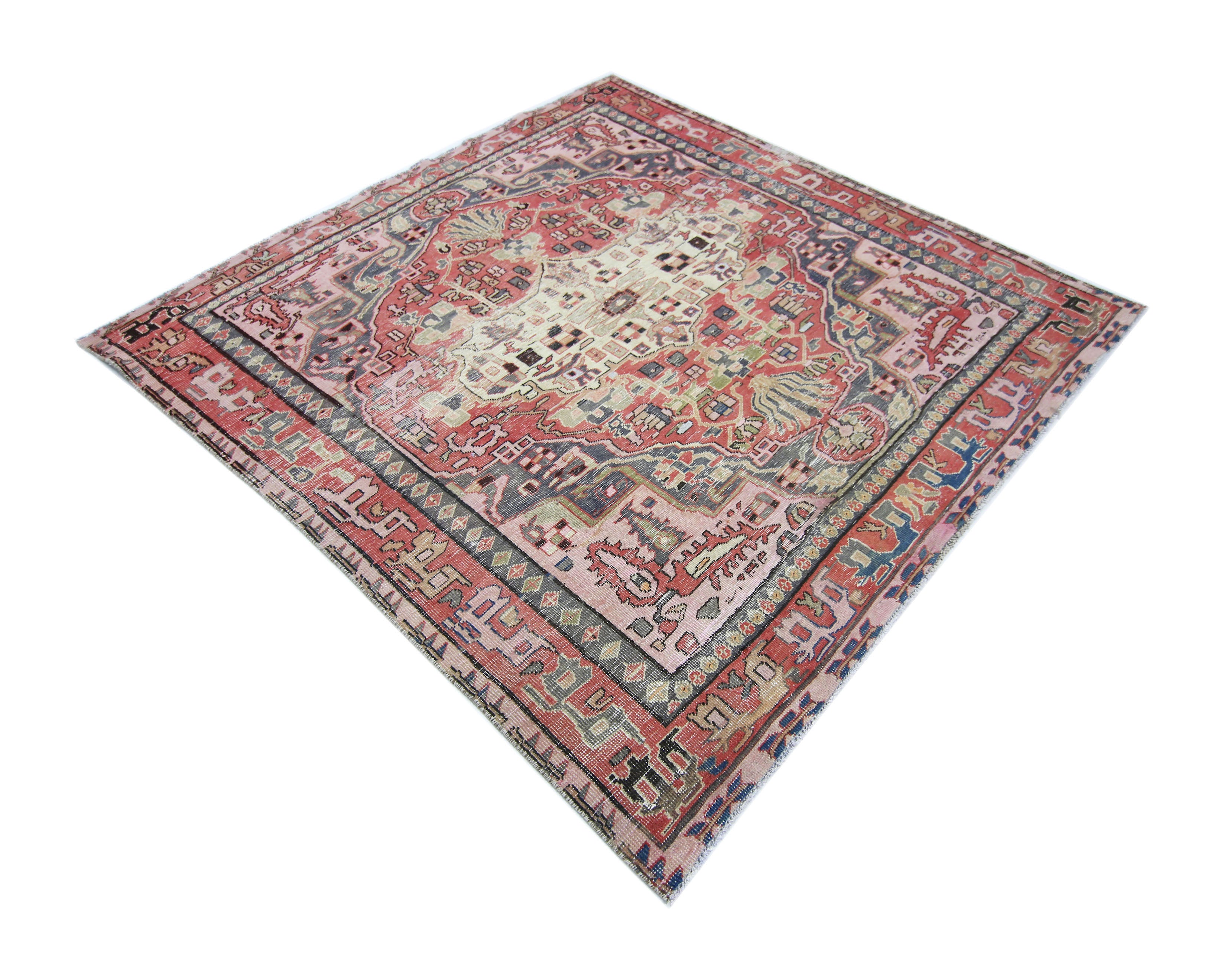 Vintage Persian Bakhtiari Rug