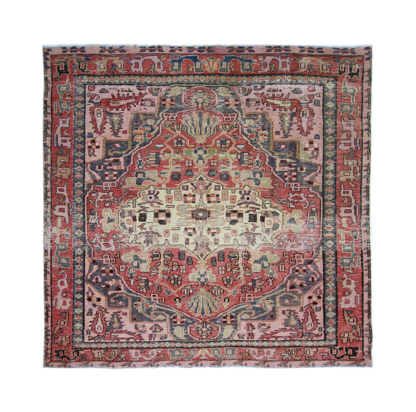 Vintage Persian Bakhtiari Rug