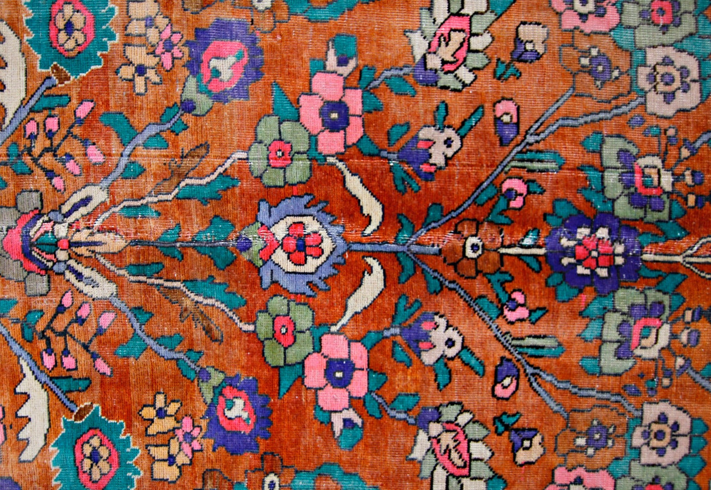 Handmade Vintage Persian Rug | 215 x 122 cm | 7' x 4' - Najaf Rugs & Textile