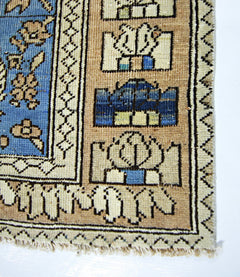 Handmade Vintage Persian Bakhtiar Rug | 219 x 125 cm | 7'2" x 4'1" - Najaf Rugs & Textile
