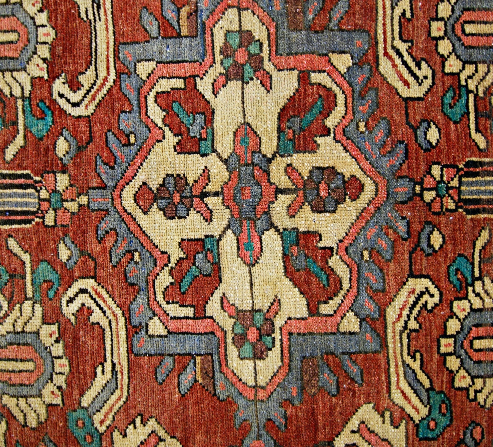 Handmade Vintage Persian Bakhtiar Rug | 245 x 158 cm | 8' x 5'2" - Najaf Rugs & Textile