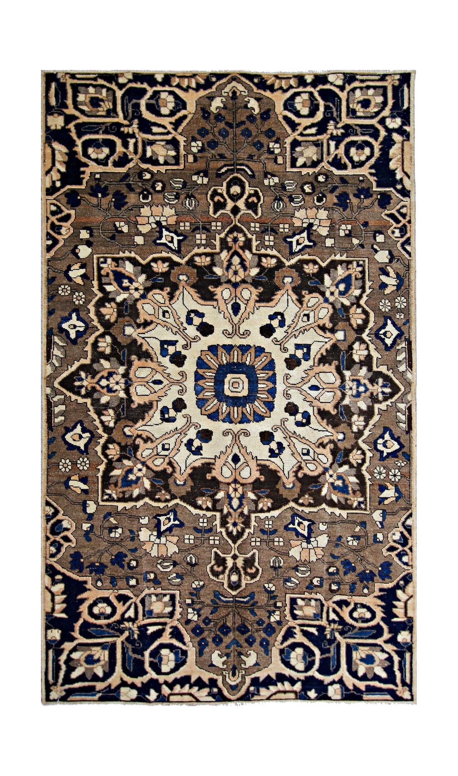 Vintage Persian Bakhtiari Rug