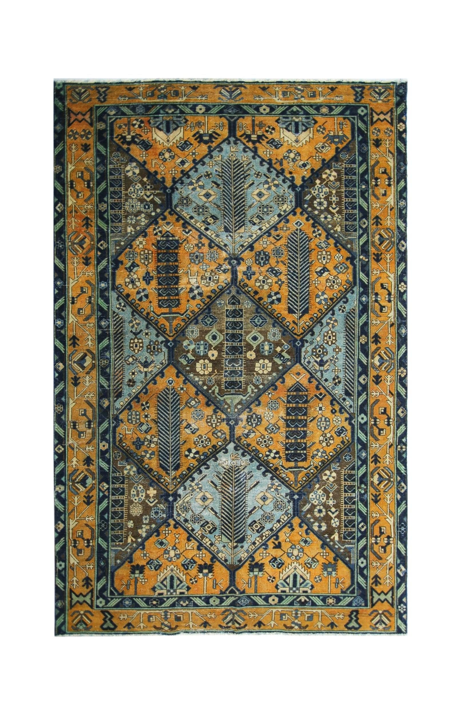 Vintage Persian Bakhtiari Rug