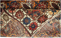 Handmade Vintage Persian Bakhtiar Rug | 281 x 145 cm | 9'3" x 4'9" - Najaf Rugs & Textile