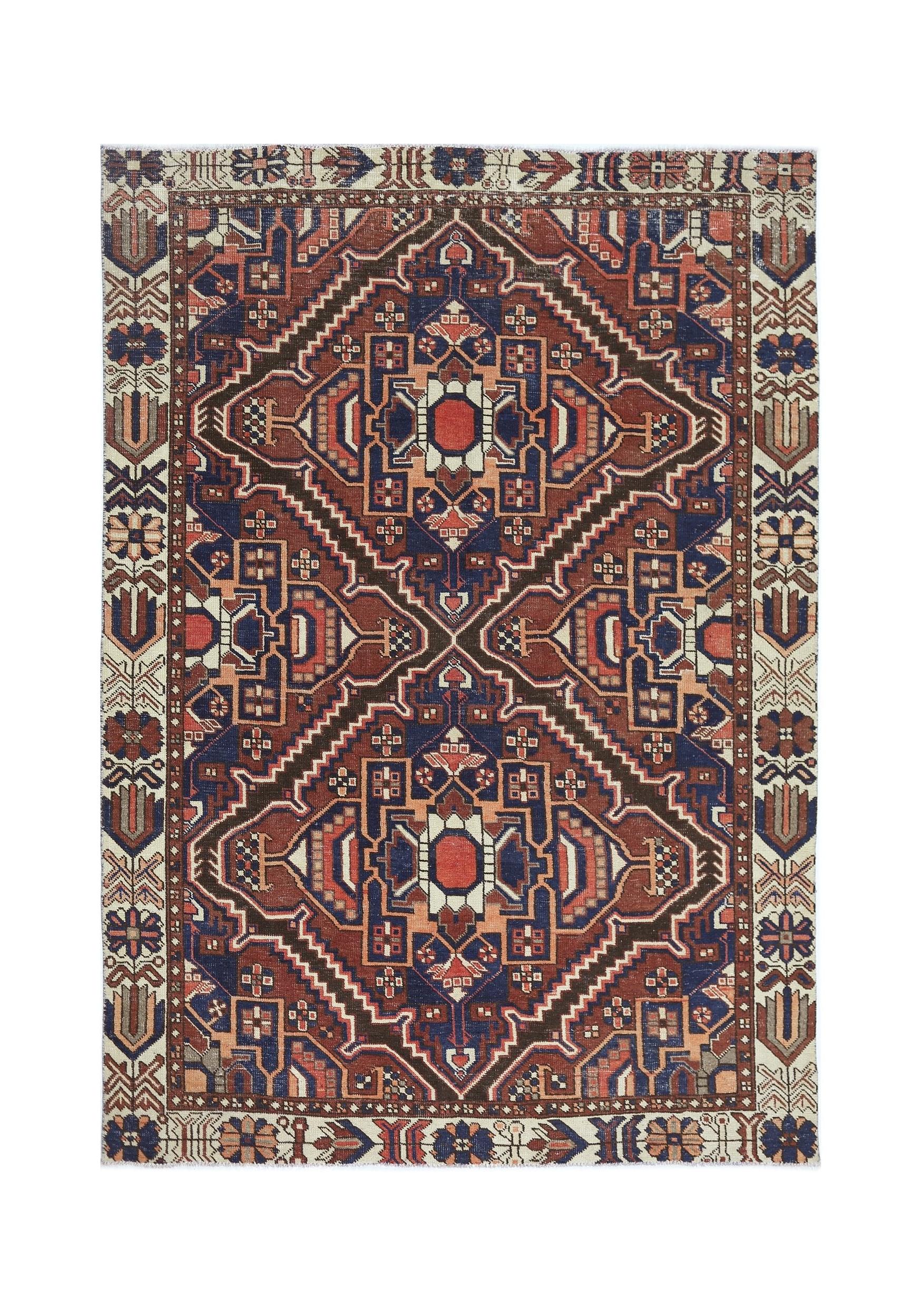 Vintage Persian Bakhtiari Rug