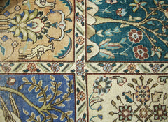 Handmade Vintage Persian Bakhtiar Rug | 285 x 193 cm | 9'4" x 6'4" - Najaf Rugs & Textile