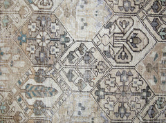 Handmade Vintage Persian Bakhtiar Rug | 289 x 188 cm | 9'6" x 6'2" - Najaf Rugs & Textile