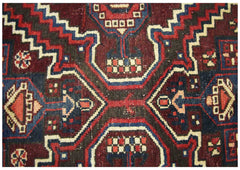 Handmade Vintage Persian Bakhtiar Rug | 290 x 213 cm | 9'6" x 7' - Najaf Rugs & Textile