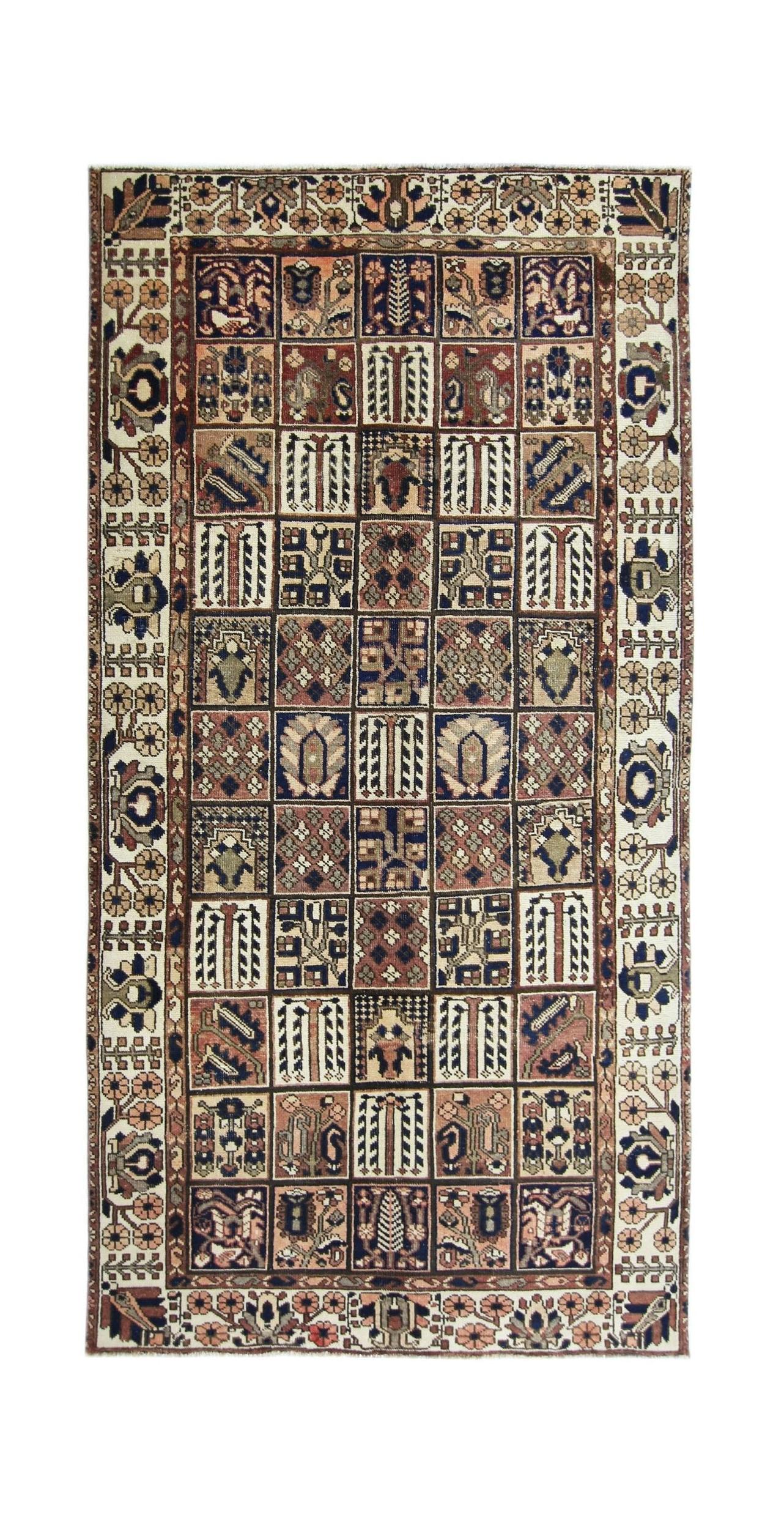 Vintage Persian Bakhtiari Rug