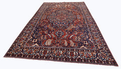 Handmade Vintage Persian Bakhtiar Rug | 295 x 225 cm | 9'8" x 7'4" - Najaf Rugs & Textile