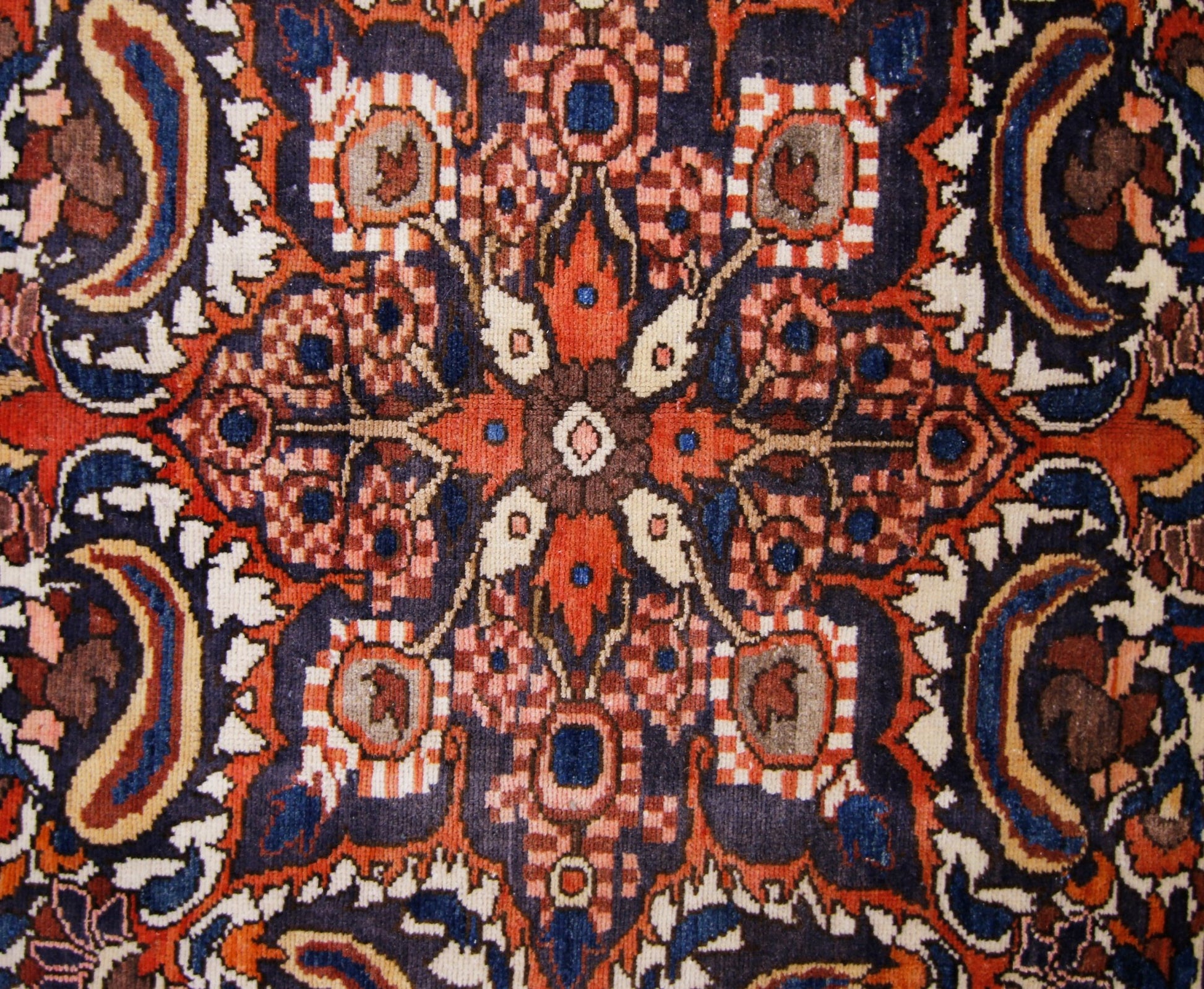 Handmade Vintage Persian Bakhtiar Rug | 295 x 225 cm | 9'8" x 7'4" - Najaf Rugs & Textile