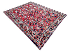 Handmade Vintage Persian Bakhtiar Rug | 296 x 227 cm | 9'8" x 7'5" - Najaf Rugs & Textile