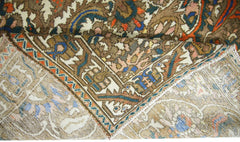 Handmade Vintage Persian Bakhtiar Rug | 297 x 211 cm | 9'9" x 6'11" - Najaf Rugs & Textile