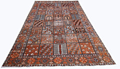 Handmade Vintage Persian Bakhtiar Rug | 299 x 192 cm | 9'9" x 6'3" - Najaf Rugs & Textile