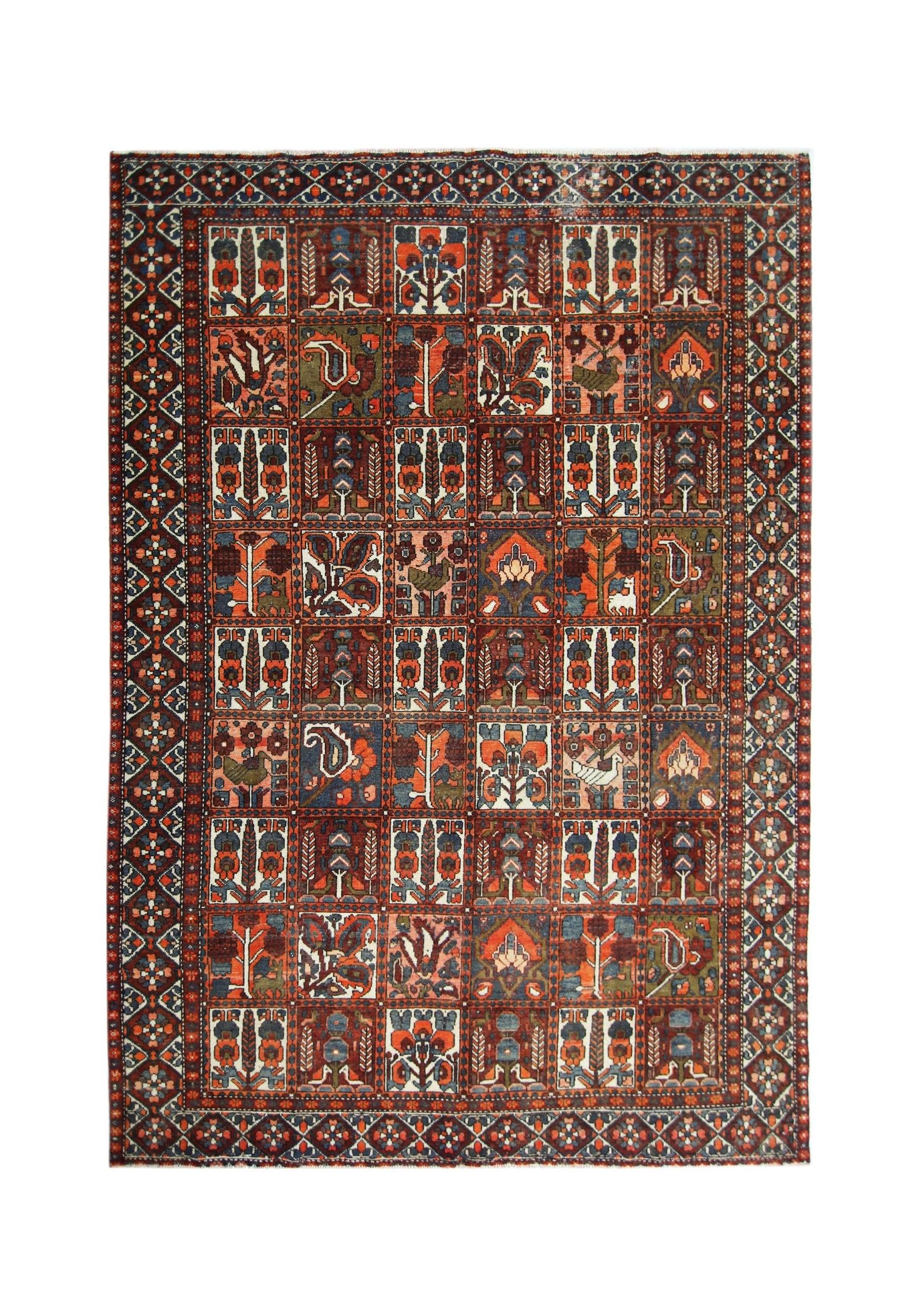 Vintage Persian Bakhtiari Rug