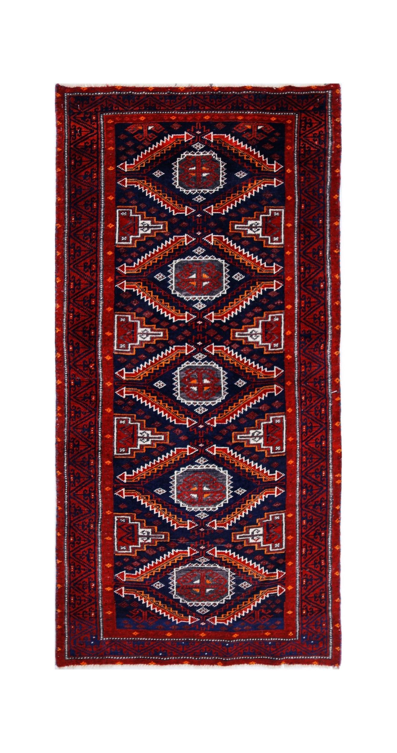 Vintage Persian Baluch Rug
