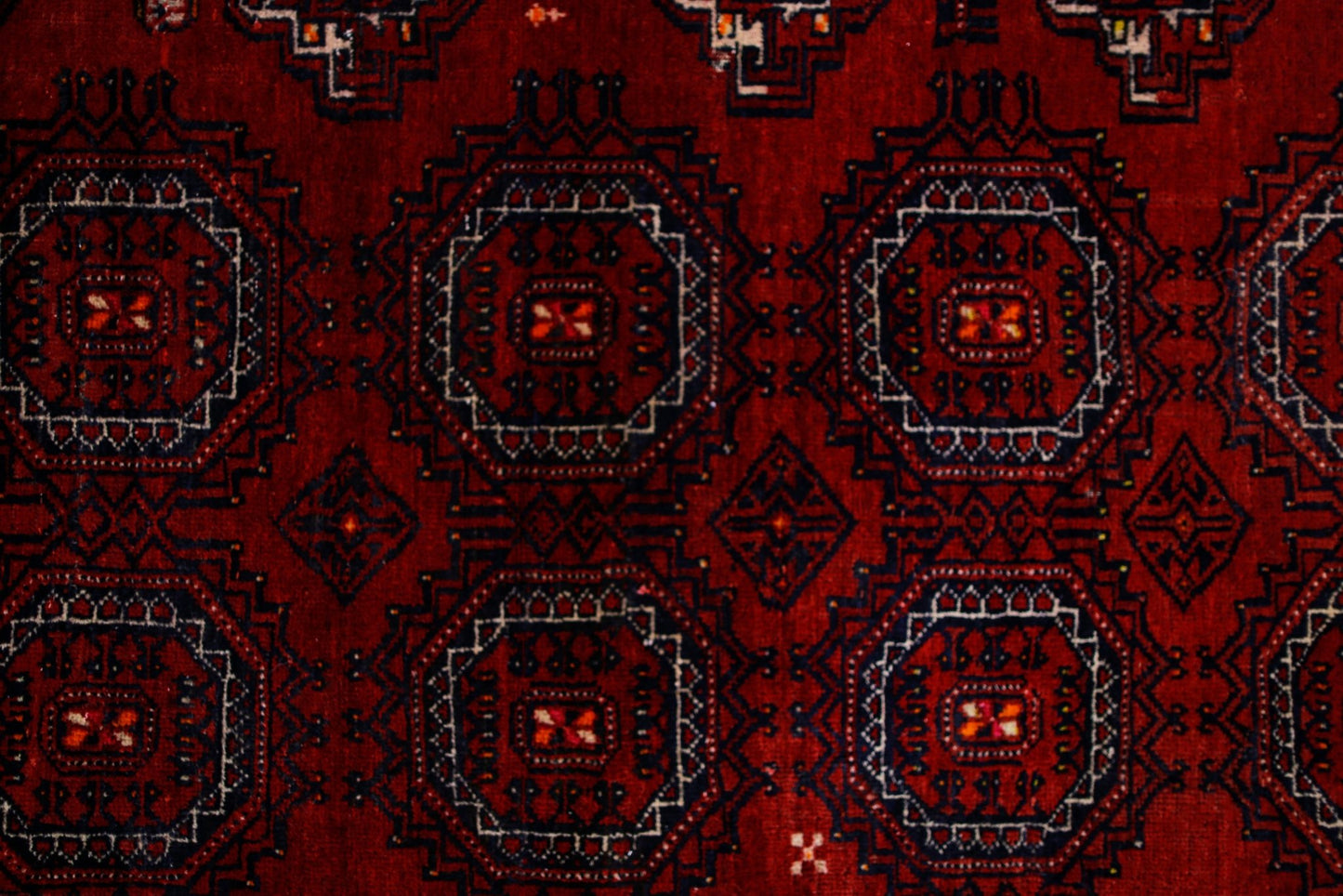 Handmade Vintage Afghan Turkmen Rug | 187 x 98 cm | 6'2" x 3'2" - Najaf Rugs & Textile