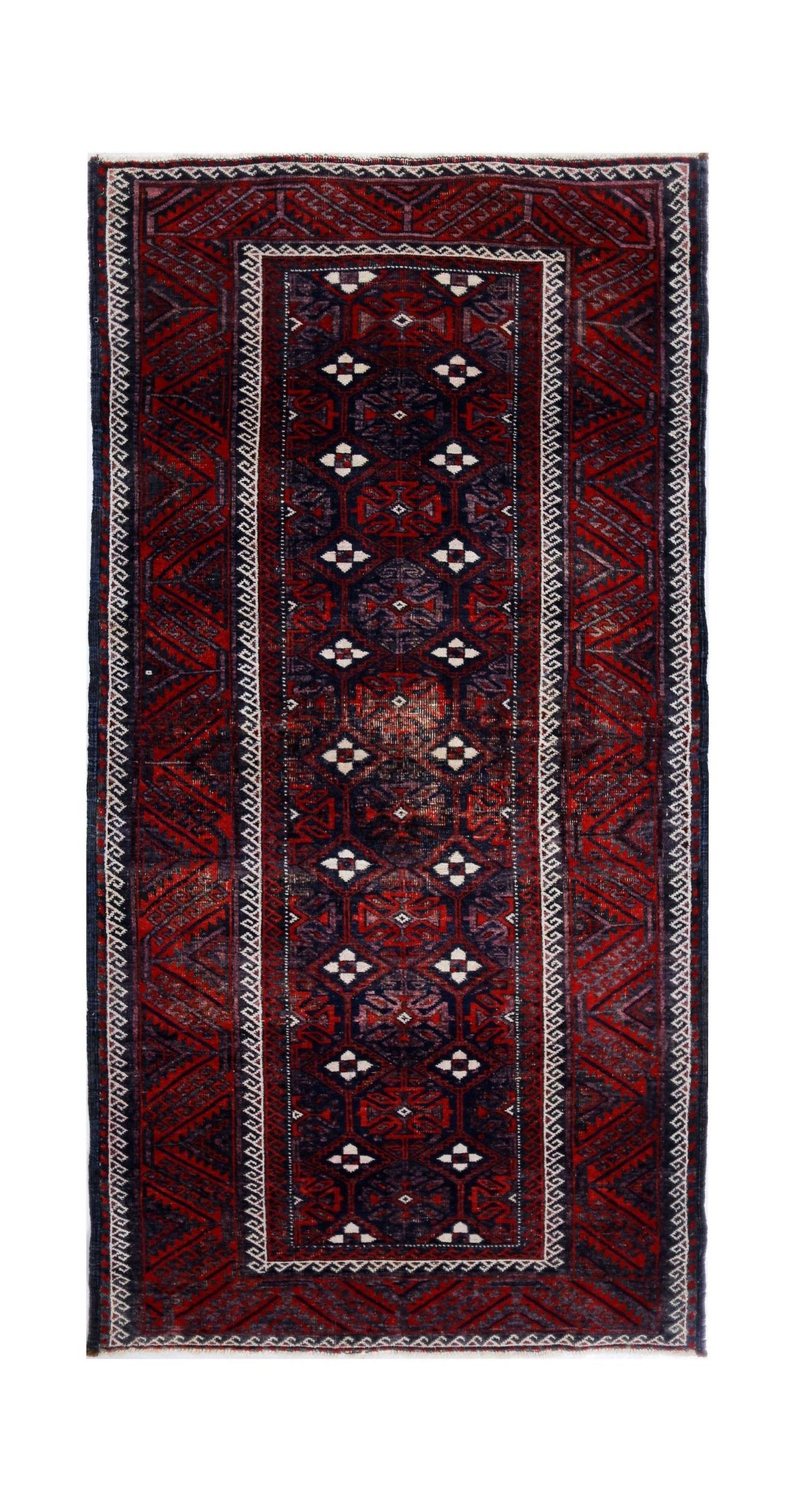 Vintage Persian Baluch Rug
