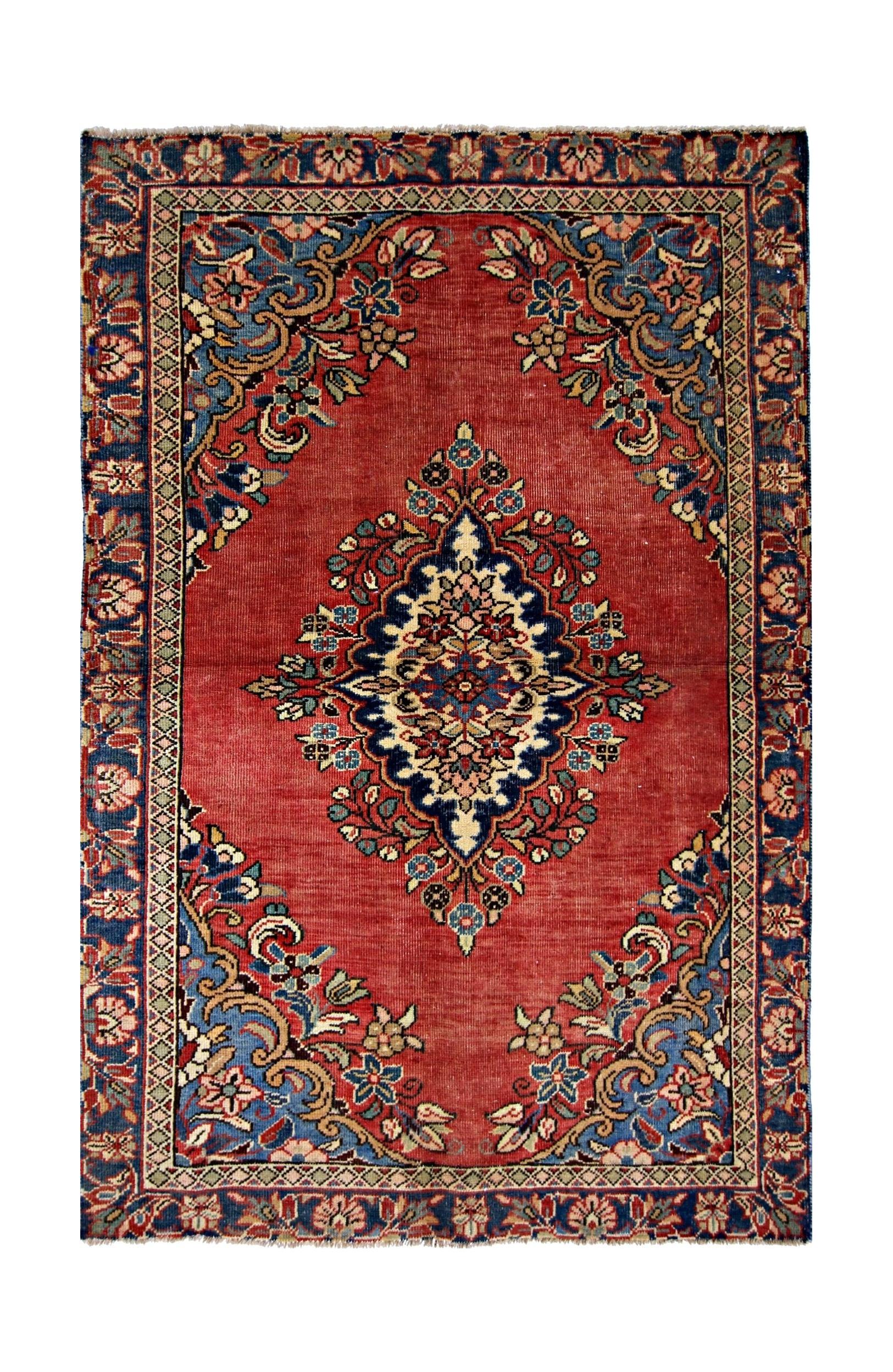 Vintage Persian Bidjar Rug