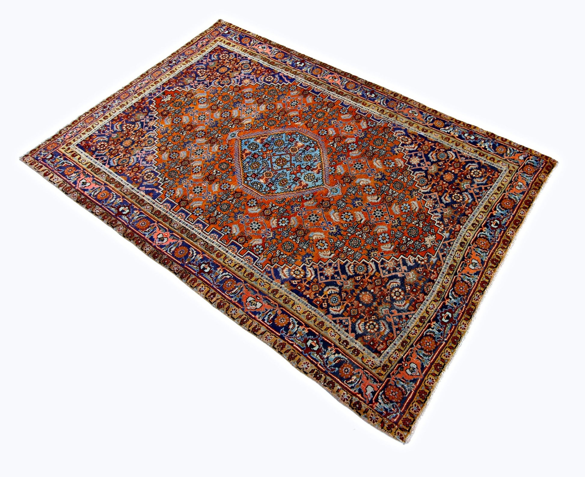 Handmade Vintage Persian Bidjar Rug | 169 x 112 cm | 5'6" x 3'8" - Najaf Rugs & Textile