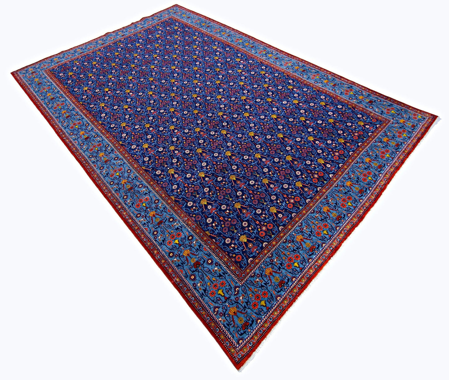 Handmade Vintage Persian Tabriz Rug | 314 x 204 cm | 10'4" x 6'8" - Najaf Rugs & Textile