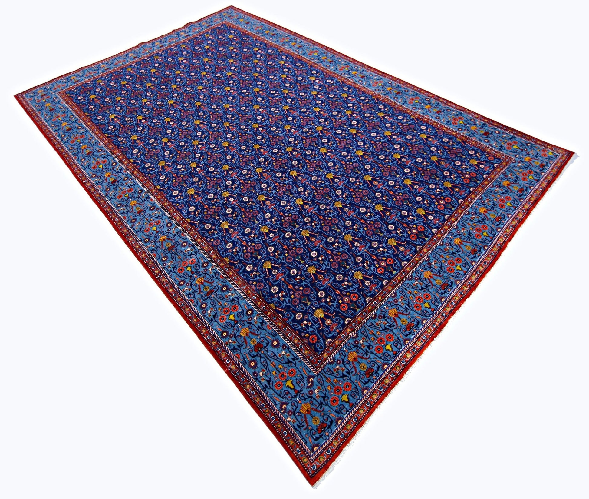 Handmade Vintage Persian Tabriz Rug | 314 x 204 cm | 10'4" x 6'8" - Najaf Rugs & Textile