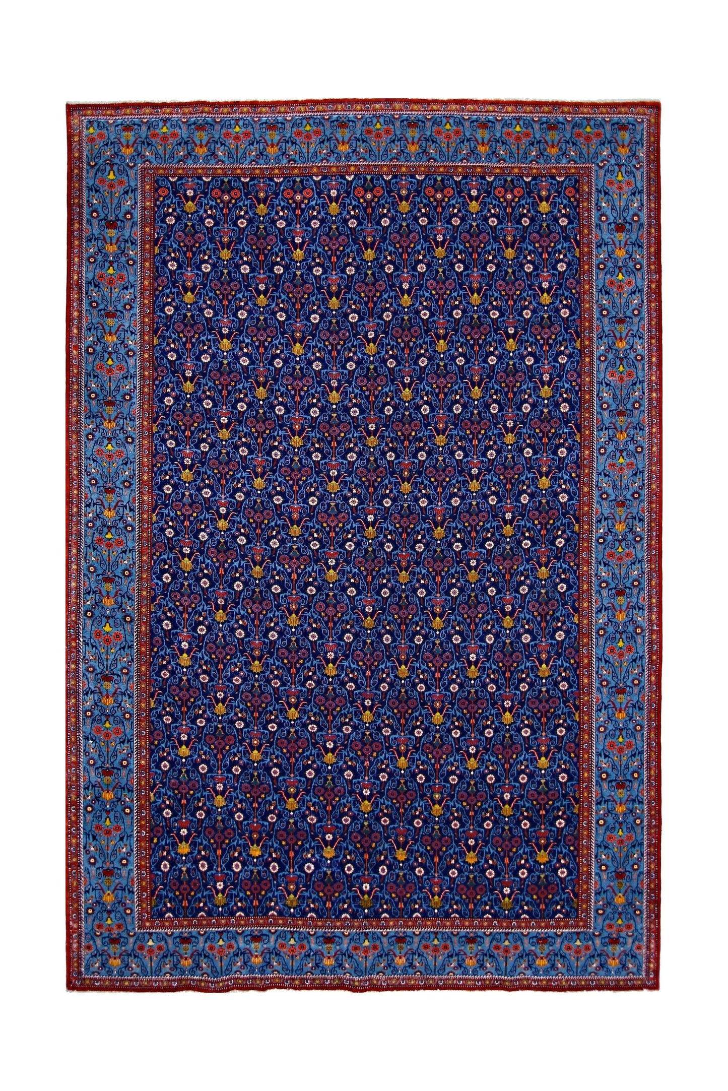 Handmade Vintage Persian Tabriz Rug | 314 x 204 cm | 10'4" x 6'8" - Najaf Rugs & Textile