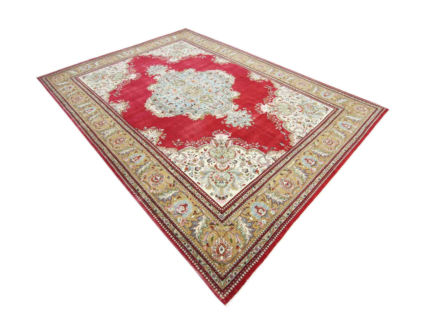 Handmade Vintage Persian Bidjar Rug | 341 x 237 cm | 11'2" x 7'9" - Najaf Rugs & Textile