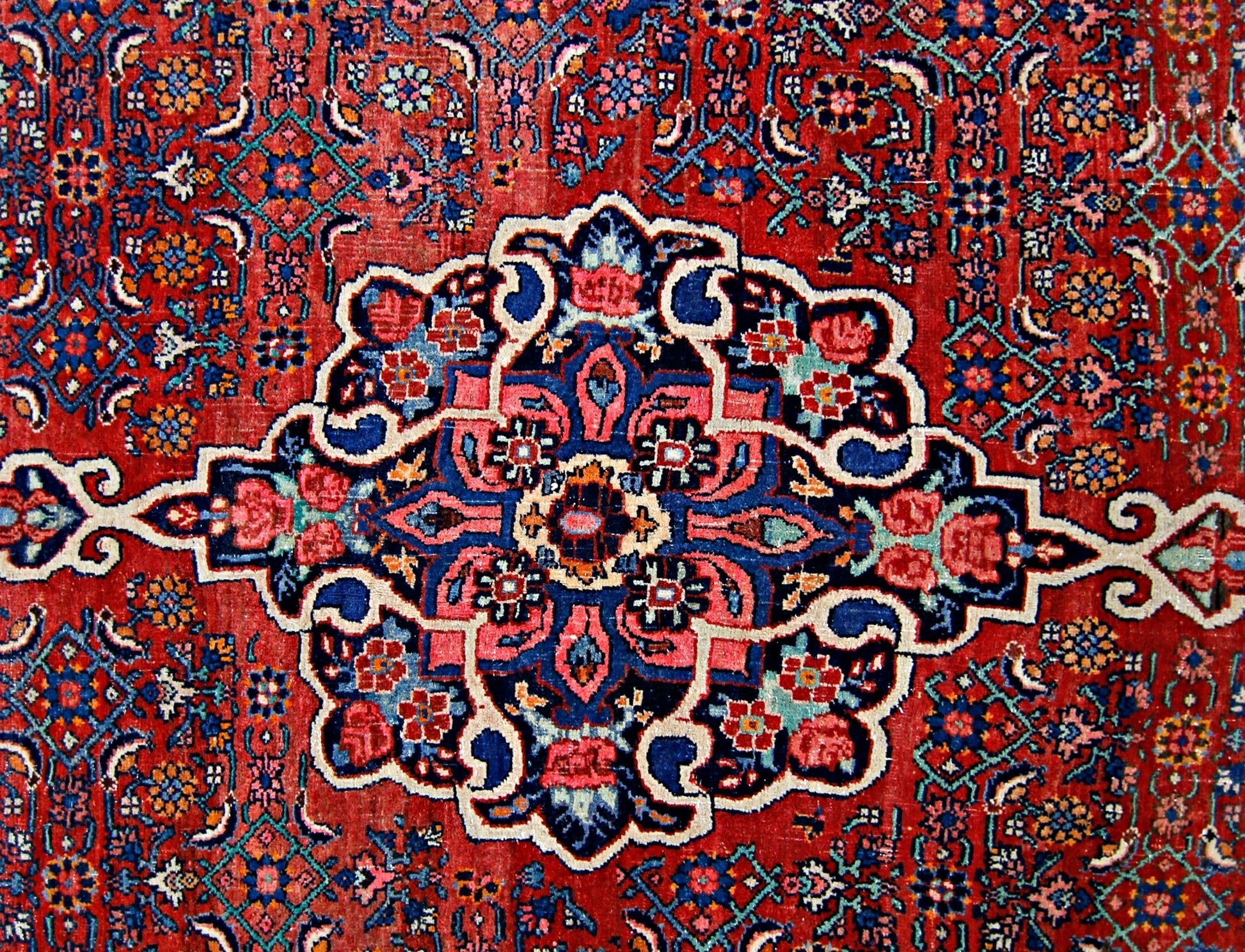 Handmade Vintage Persian Bidjar Rug | 342 x 230 cm | 11'3" x 7'6" - Najaf Rugs & Textile