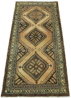 Handmade Vintage Persian Kerman Rug | 132 x 74 cm | 4'4" x 2'5" - Najaf Rugs & Textile