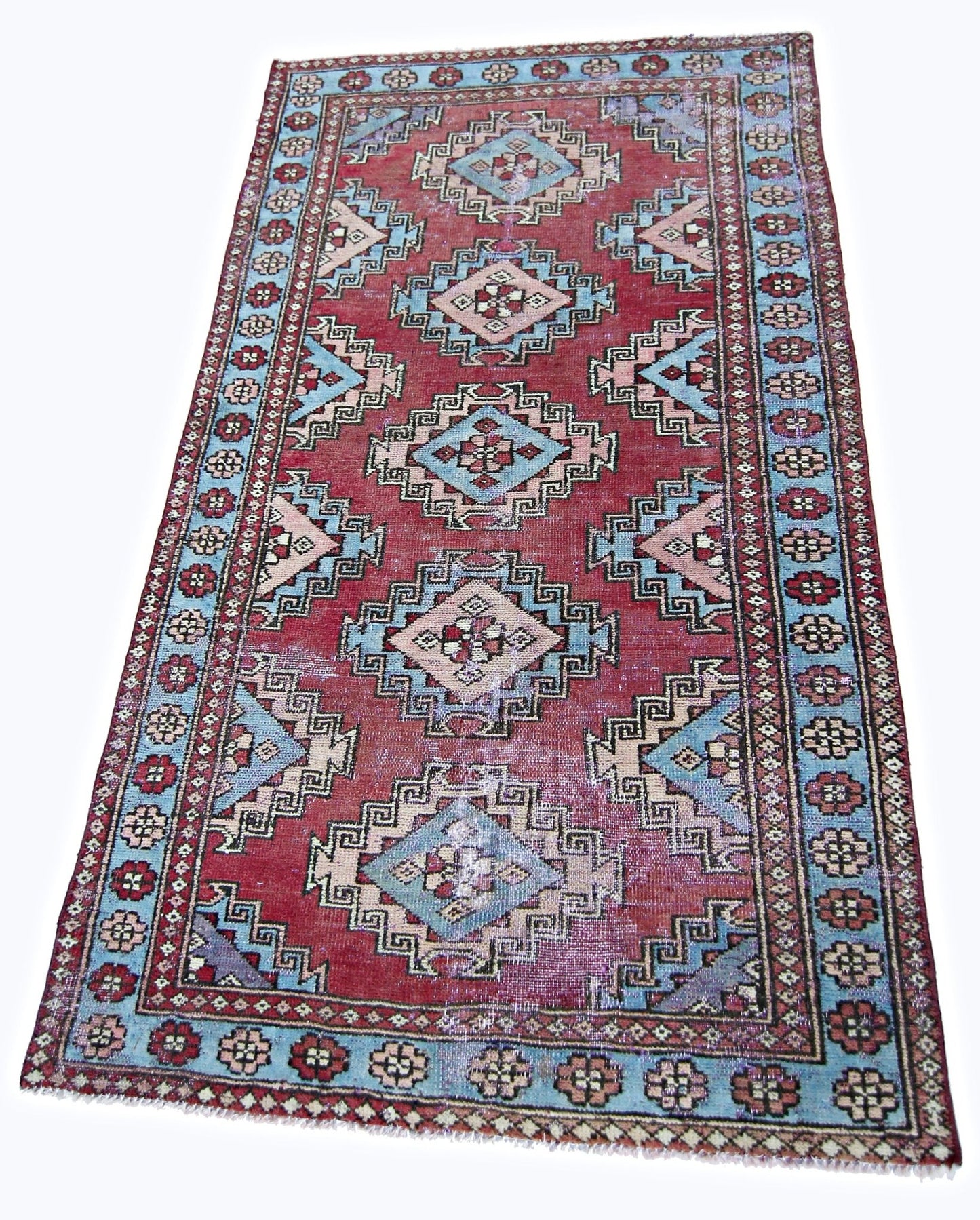 Handmade Vintage Persian Rug | 151 x 89 cm | 4'11" x 2'11" - Najaf Rugs & Textile