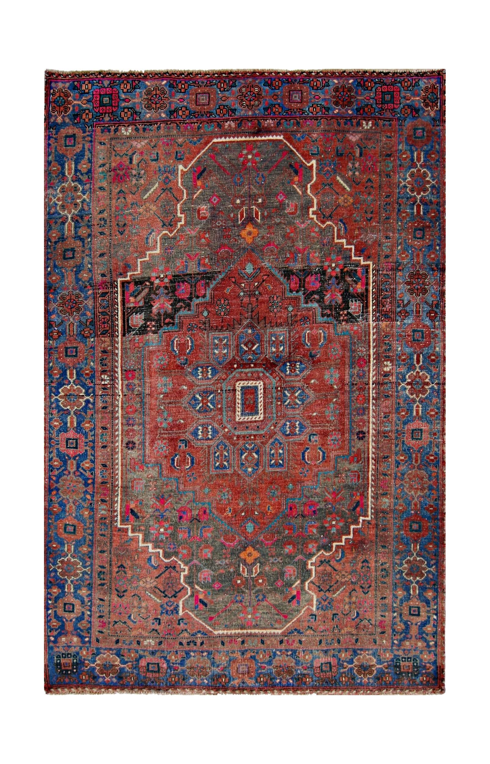 Vintage Persian Hamadan Rug