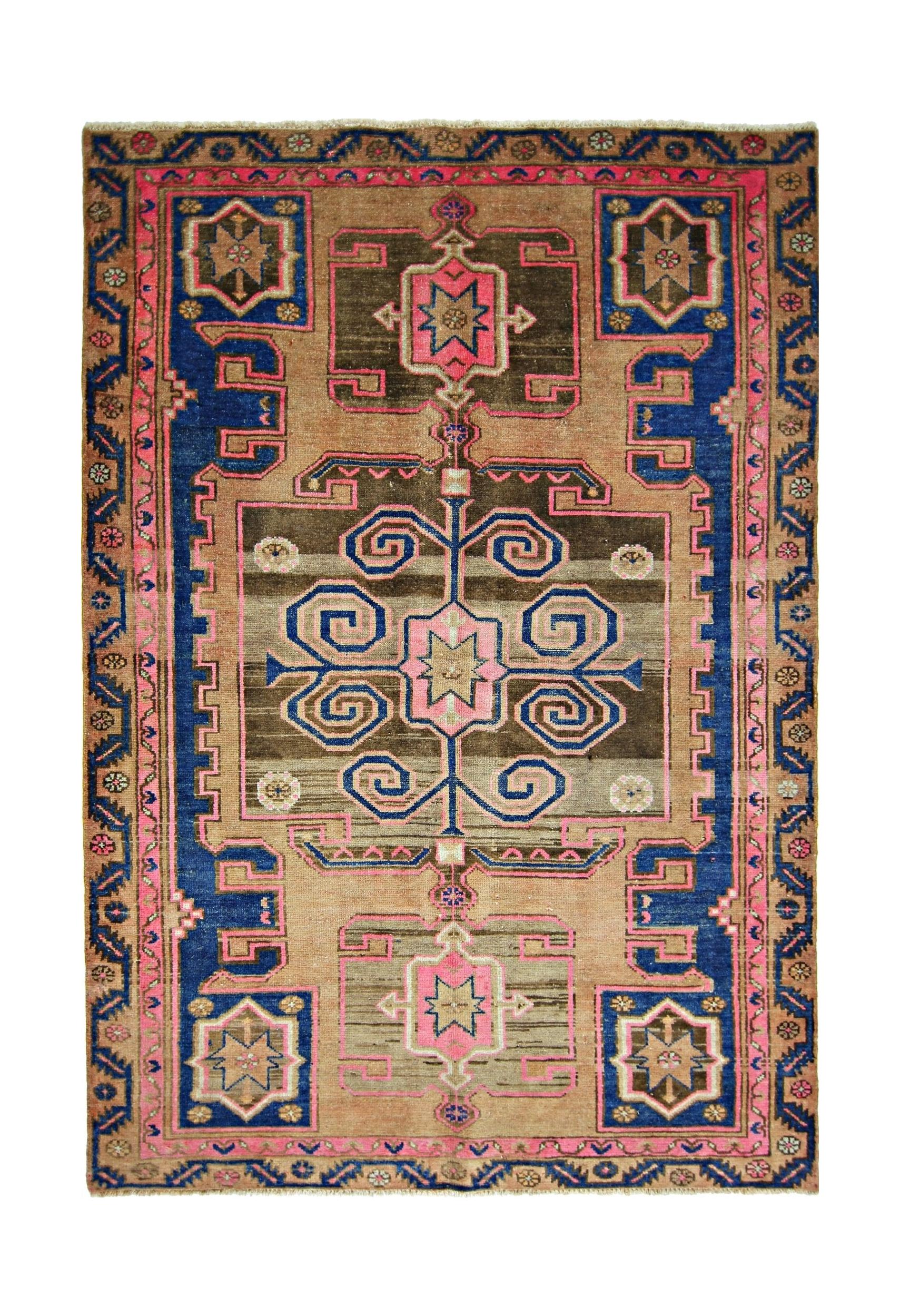 Handmade Vintage Persian Rug | 184 x 125 cm | 6' x 4'1" - Najaf Rugs & Textile
