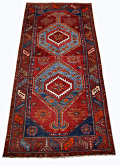 Handmade Vintage Persian Rug | 185 x 99 cm | 6'1" x 3'3" - Najaf Rugs & Textile