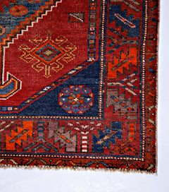 Handmade Vintage Persian Rug | 185 x 99 cm | 6'1" x 3'3" - Najaf Rugs & Textile