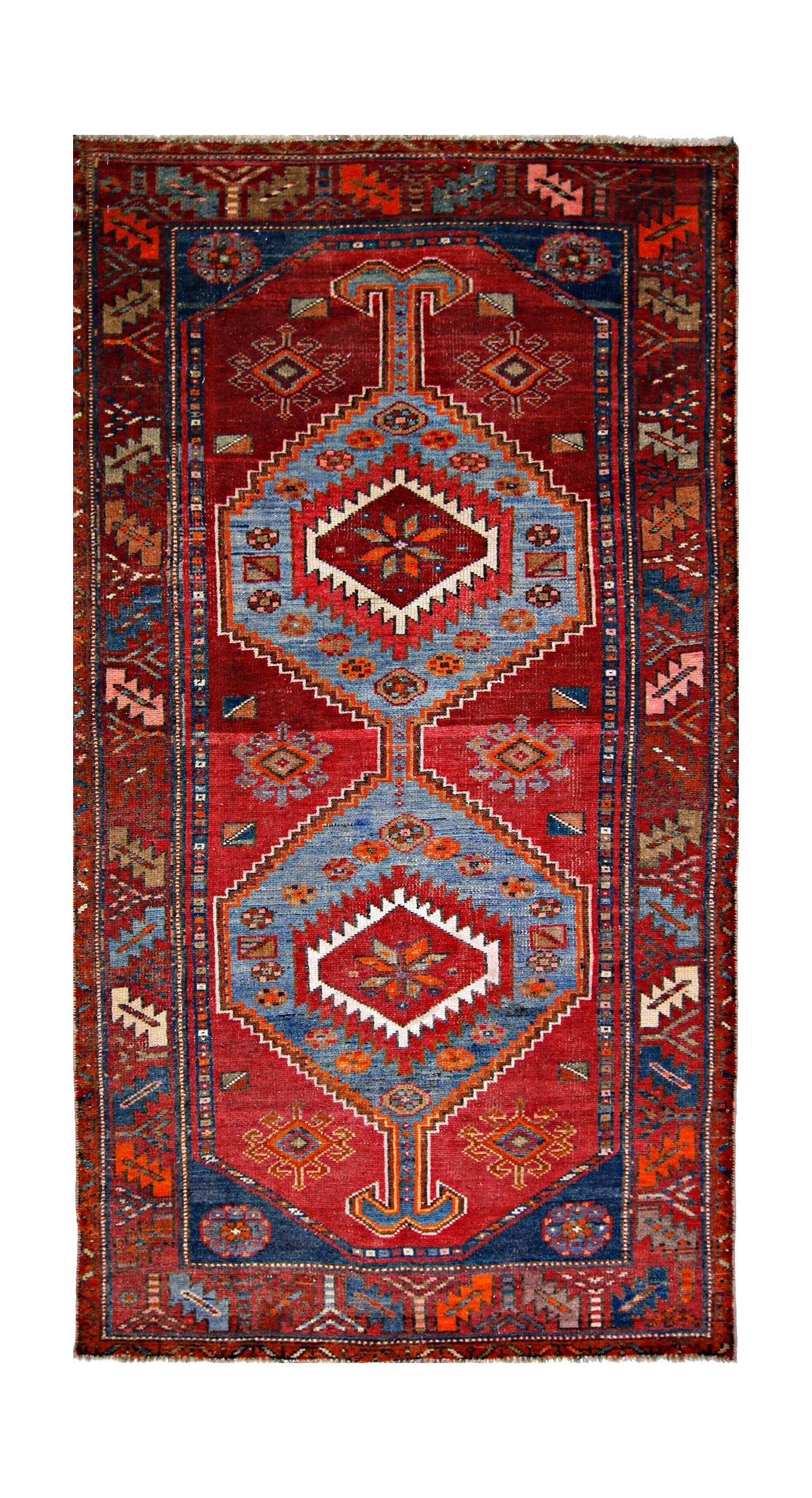 Vintage Persian Hamadan Rug