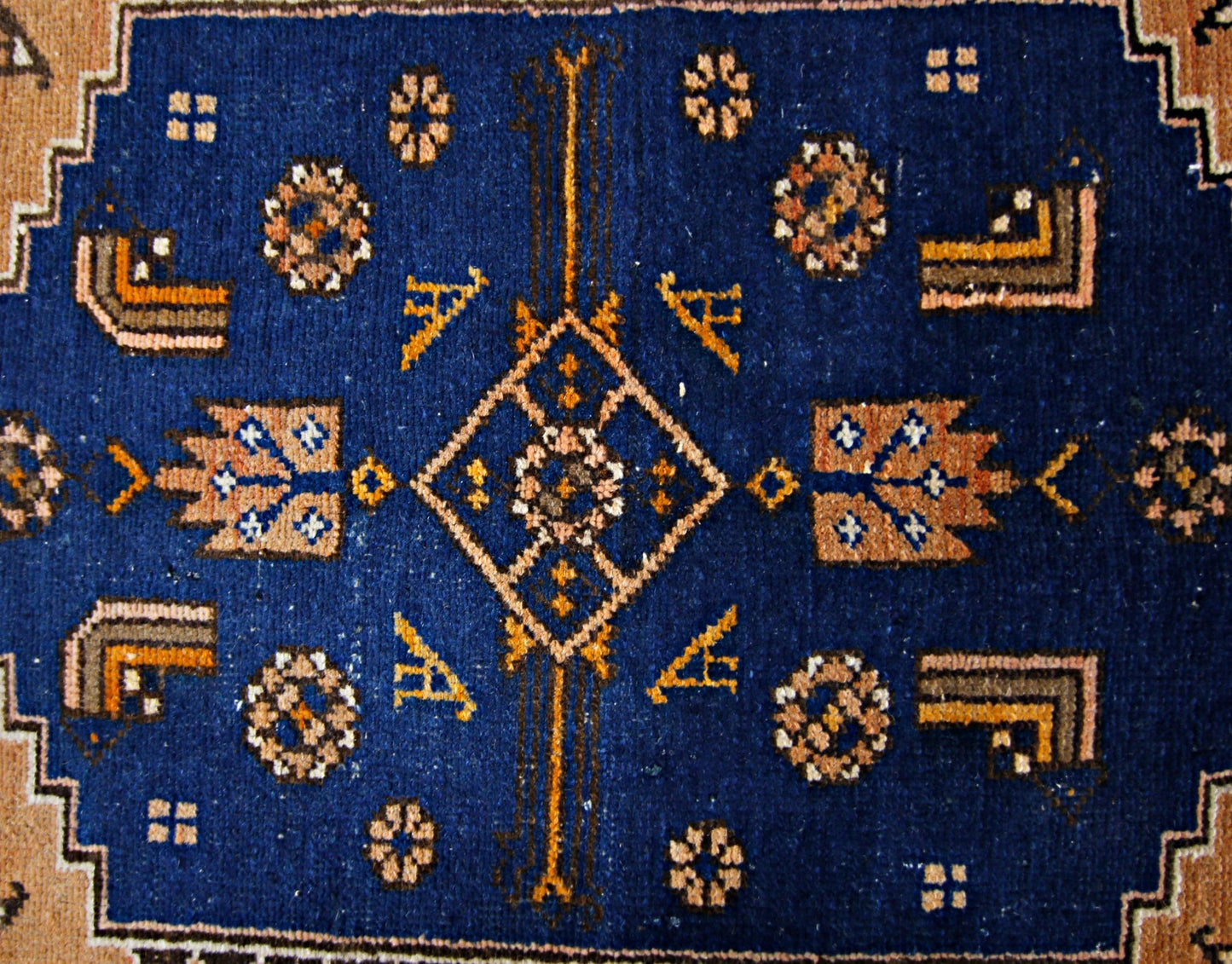 Handmade Vintage Persian Hamadan Rug | 186 x 100 cm | 6'1" x 3'3" - Najaf Rugs & Textile