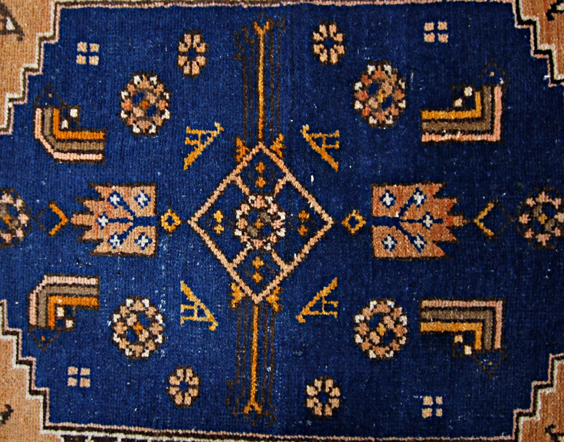 Handmade Vintage Persian Hamadan Rug | 186 x 100 cm | 6'1" x 3'3" - Najaf Rugs & Textile