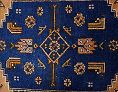 Handmade Vintage Persian Hamadan Rug | 186 x 100 cm | 6'1" x 3'3" - Najaf Rugs & Textile