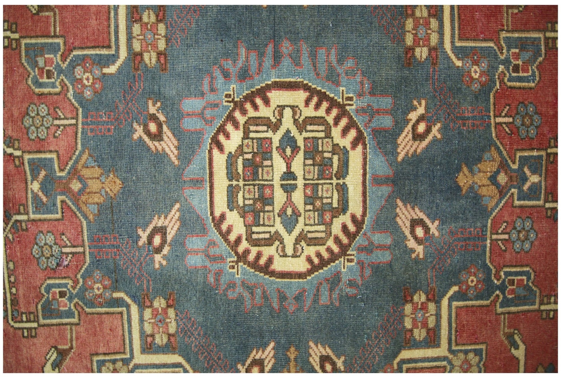 Handmade Vintage Persian Rug | 193 x 134 cm | 6'4" x 4'5" - Najaf Rugs & Textile