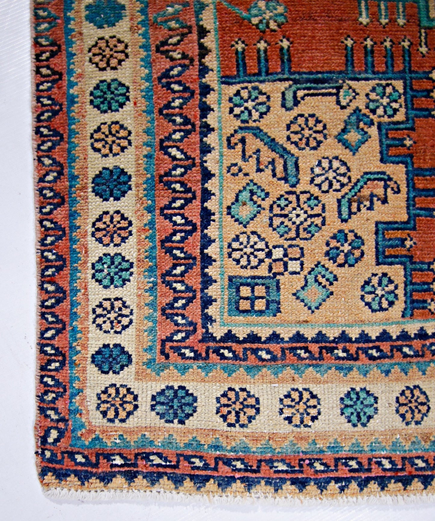 Handmade Vintage Persian Rug | 200 x 100 cm | 6'7" x 3'3" - Najaf Rugs & Textile