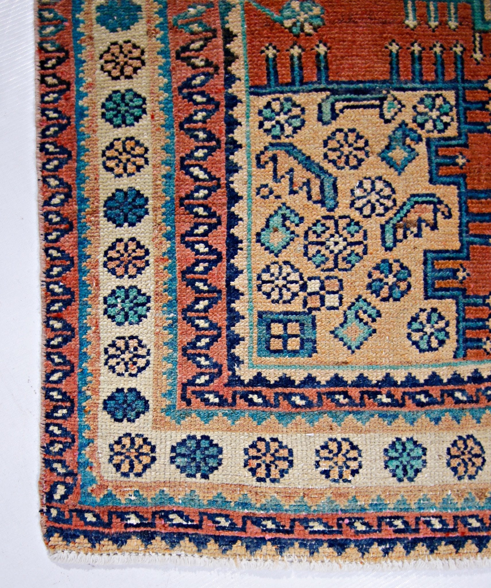 Handmade Vintage Persian Rug | 200 x 100 cm | 6'7" x 3'3" - Najaf Rugs & Textile