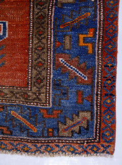 Handmade Vintage Persian Hamadan Rug | 200 x 124 cm | 6'7" x 4'1" - Najaf Rugs & Textile