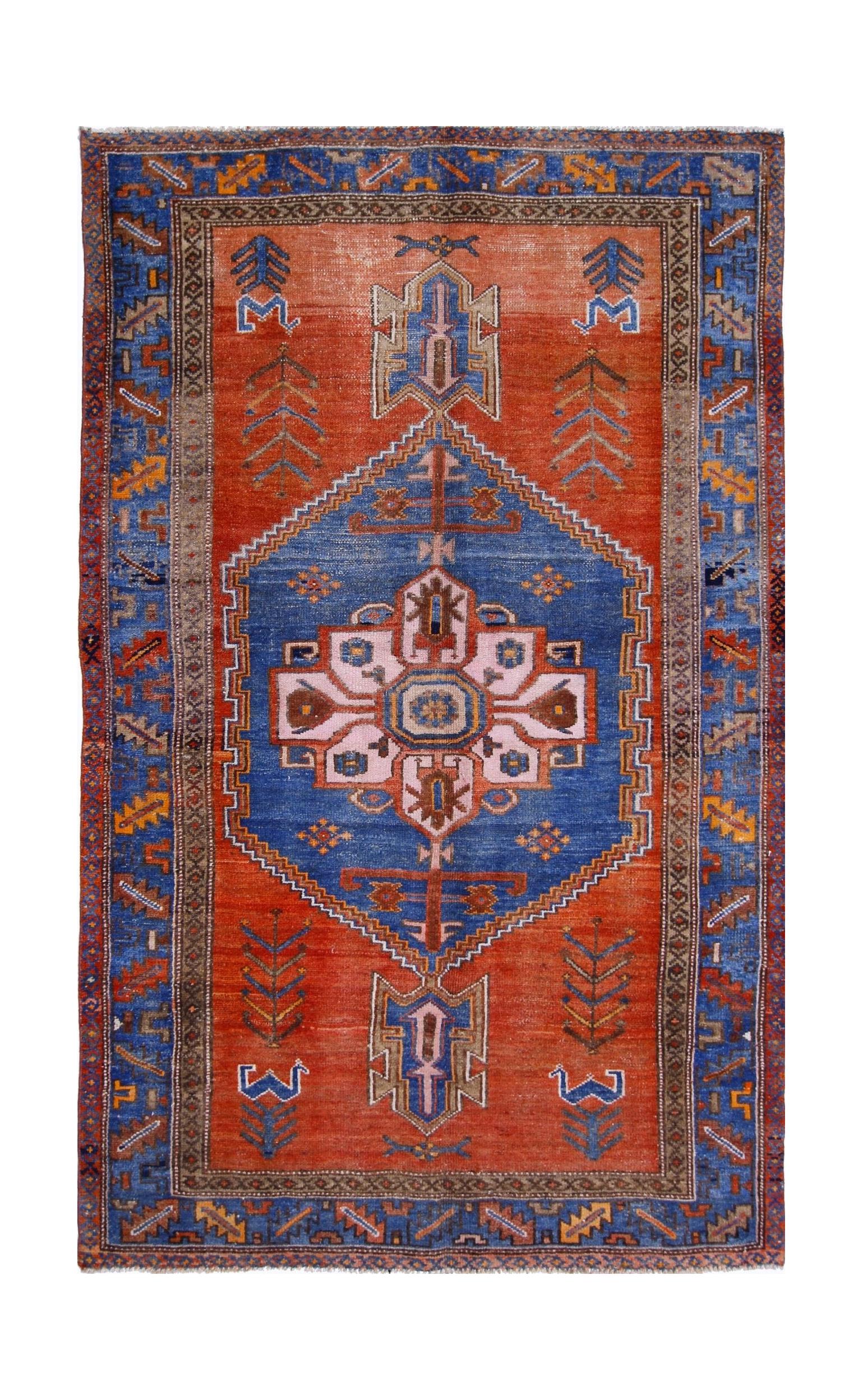 Vintage Persian Hamadan Rug