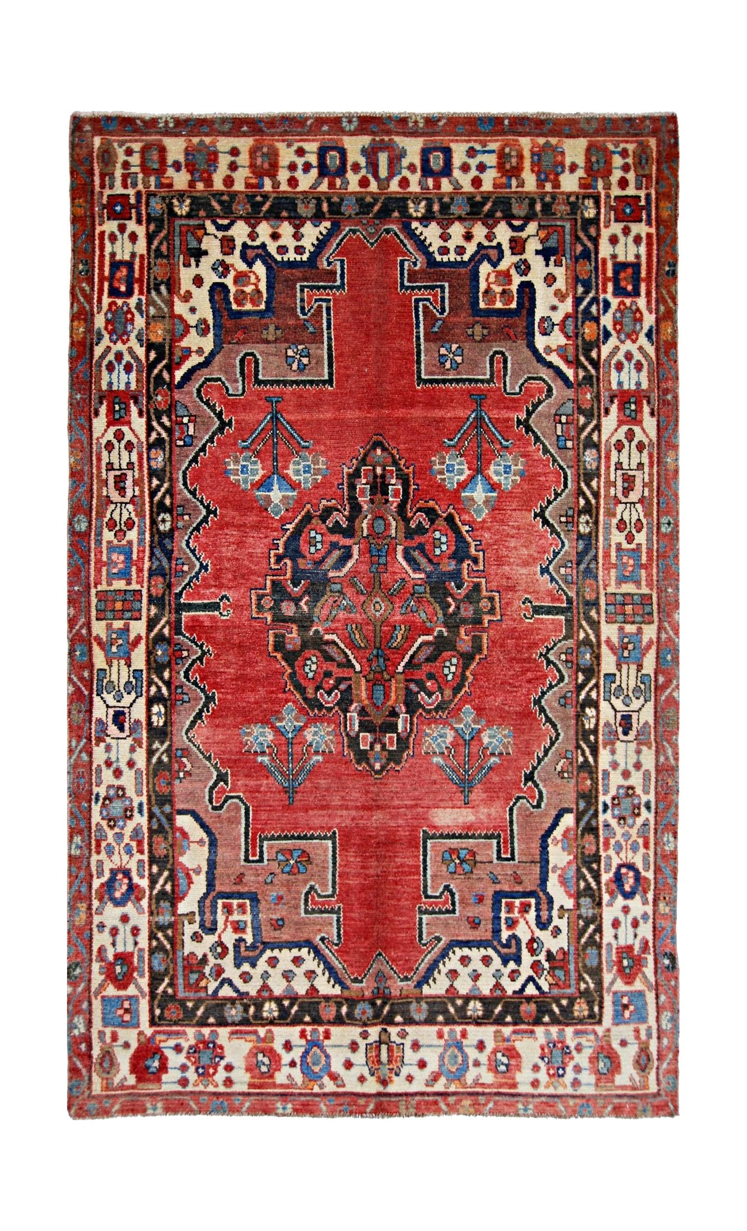 Vintage Persian Hamadan Rug