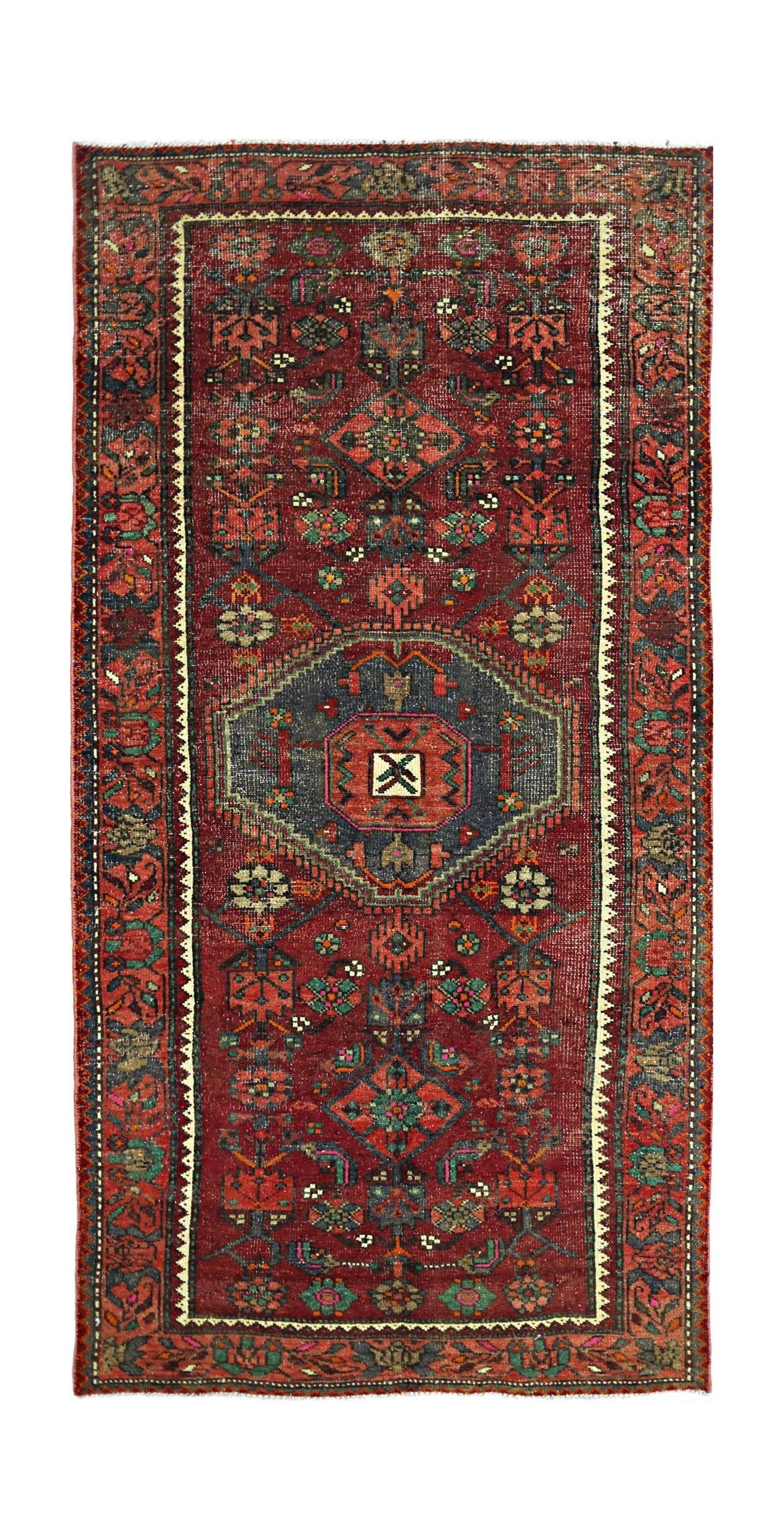 Vintage Persian Hamadan Rug