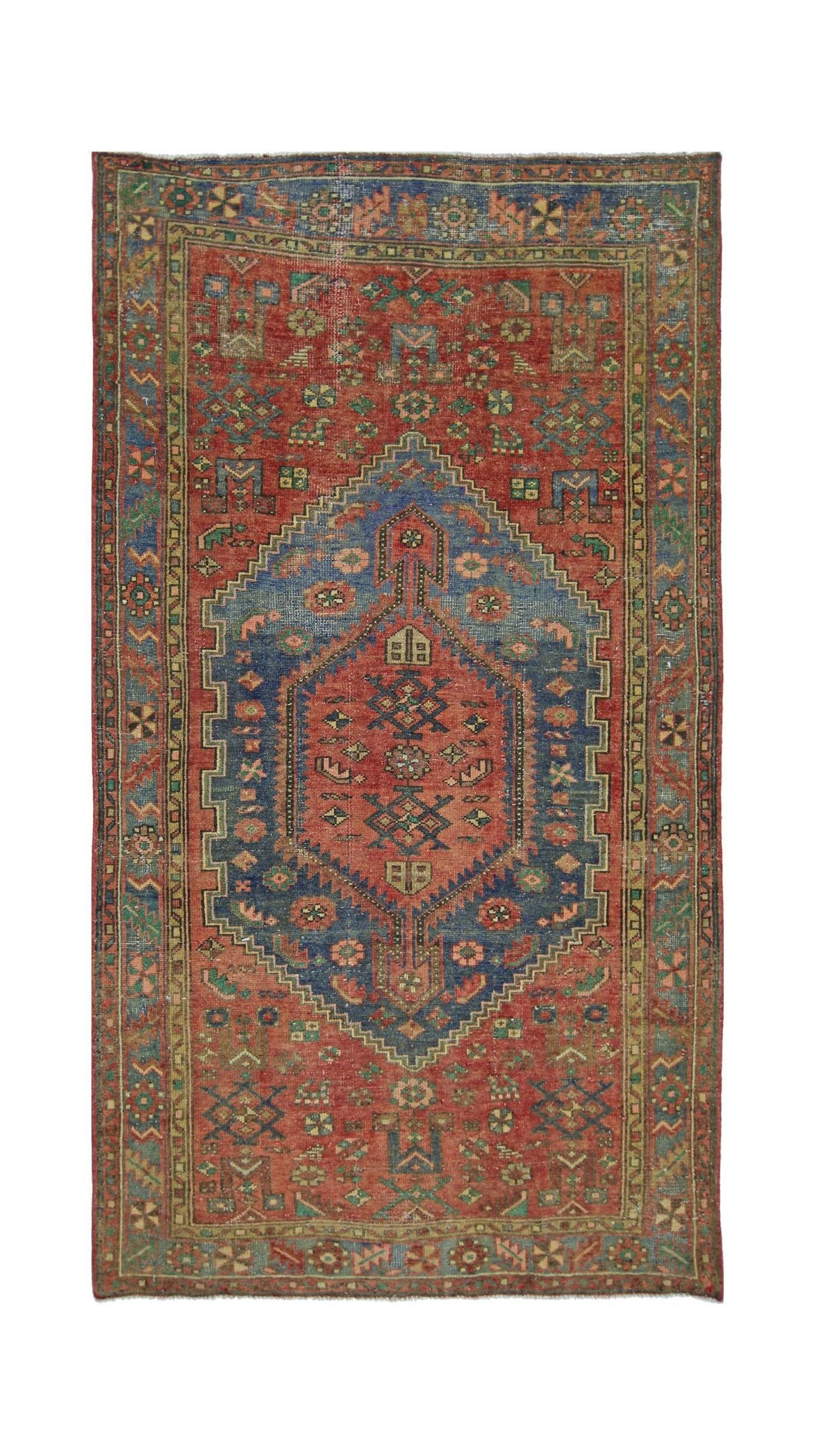 Vintage Persian Hamadan Rug