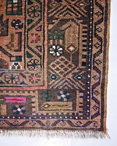 Handmade Vintage Persian Rug | 216 x 143 cm | 7'1" x 4'8" - Najaf Rugs & Textile