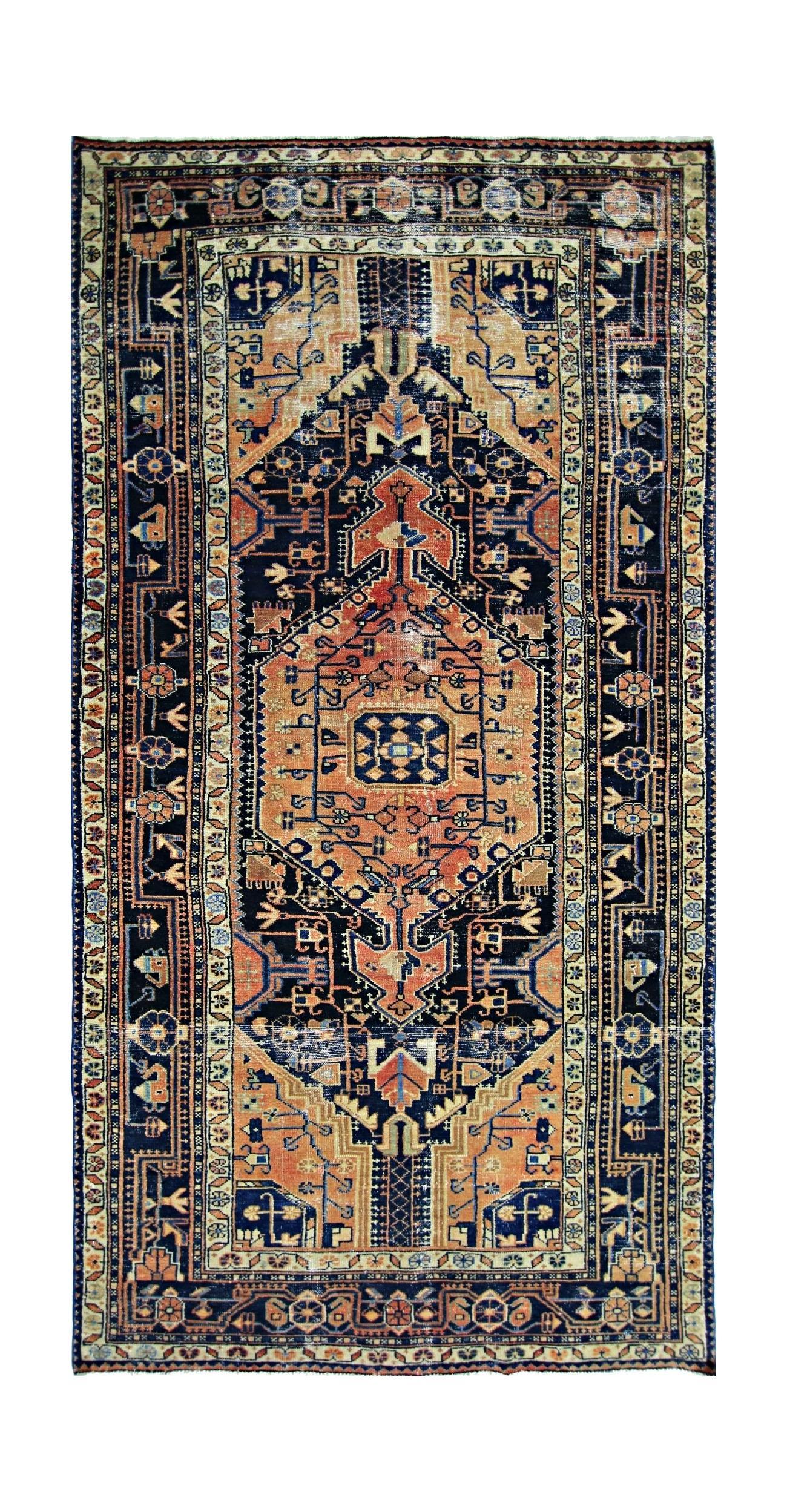 Vintage Persian Hamadan Rug