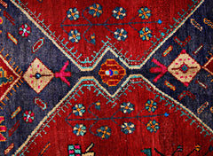 Handmade Vintage Persian Rug | 263 x 142 cm | 8'8" x 4'8" - Najaf Rugs & Textile